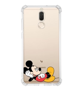 Huawei Mate 10 Lite  Köşe Korumalı Antişok Kapak Mickey Mouse Tasarımlı Şeffaf  Kılıf