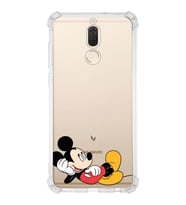Huawei Mate 10 Lite  Köşe Korumalı Antişok Kapak Mickey Mouse Tasarımlı Şeffaf  Kılıf
