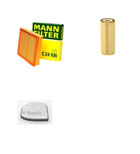 Filtre Bakım Seti Mercedes SLK 200 Kompressor R170 1998-2003 Hava + Yağ F. + Polen Filtre Bosch