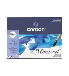 Canson Montval Sulu Boya Blok Pad Canmontv 12 Yaprak 24x32 CM 300 GR Sulu Boya Blok