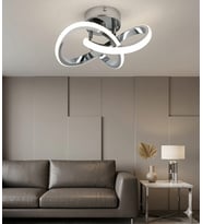 LZY Avize Store Kar Çiçeği Krom Avize Modern Salon, Mutfak, Çocuk Odası ve Antre Aydınlatma (Siyah)