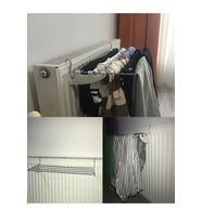 ASVERA - Kurufer Kalorifer Petek Kurutma Askılık, Çamaşır askılık, askılık, çamaşırlık, petek üstü askılık