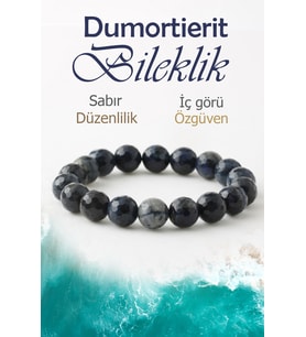 Dumortierit Doğaltaş Bileklik, Fasetli Dumortierit Doğal Taş Bileklik B1050 (10mm-18cm)