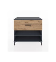 Hyperion Şifonyer Tek Raflı Tek Çekmeceli 88x44x80 Antrasit-Çam