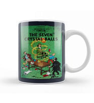 The Adventures Of Tintin The Seven Crystal Balls Vintage Style Cover Kupa Bardak Porselen