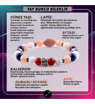Yay Burcu Doğal Taş Bileklik B023