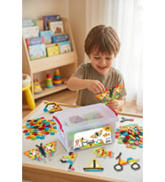 Çiçek Puzzle 250 Parça Saklama Kutulu Eğitici Yapım Seti ve Zeka Oyunu