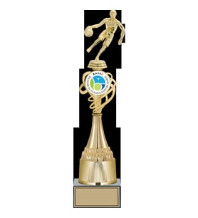 ODAK KUPA - Figürlü Kupalar - Basketbol Kadın Figürlü Kupalar FG-036 A - 42 cm