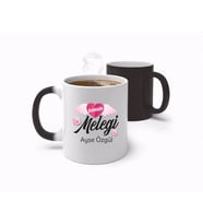 BK Gift Kişiye Özel Evimizin Meleği Tasarımlı Sihirli Kupa Bardak-1 (Beyaz)