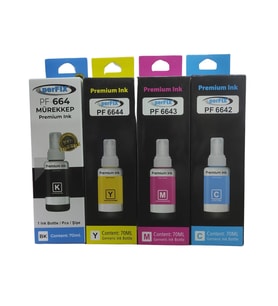 Perfix Epson Uyumlu T6641 - 6731 Set Şişeli Mürekkep