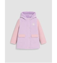 LCW Kids Lila Kapüşon İçi Kürklü Kız Çocuk Mont