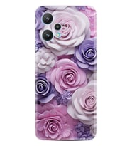 Realme 9 Pro Kılıf Boutique Baskılı Resimli Mor Güller Pcode -029