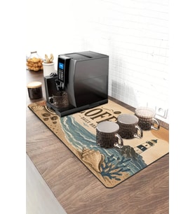 Valerine Life Barista Kahve Barı Matı 40x90cm Espresso Makinesi Çaycı Altlığı Fener Kahvesi