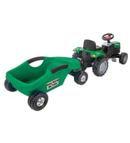 PİLSAN TRAKTÖR POWER PEDALLI BIG TROLLEY RÖMORKLU (Yeşil)