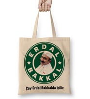 Erdal Bakkal Bez Çanta Uzun Saplı