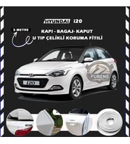 Hyundai İ20 Oto Araç Kapı Koruma Fitili 5metre Parlak Beyaz Renk