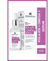 Dermavia Kolajen & Omega3 Kırışıklık Karşıtı Serum 30 ml Genç Görünüm Cildi Besler