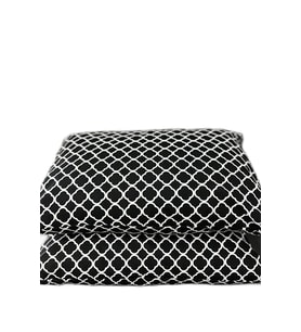 More Home Kapaklı Yastık Kılıfı (2 Adet) 50 x 70 cm Siyah Beyaz