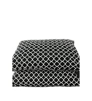 More Home Kapaklı Yastık Kılıfı (2 Adet) 50 x 70 cm Siyah Beyaz
