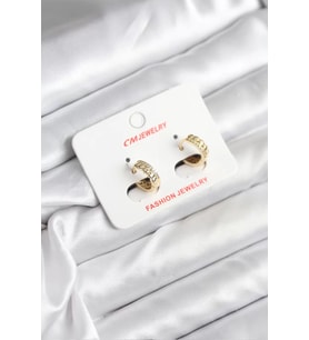 14K Gold Renk Kaplama CM Kadın Küpe - TJ-BKP11407