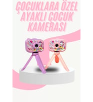 Çocuk Için Eğitici Video Kamera Ayaklı Mini Fotoğraf Makinesi