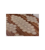 Amerikan Servis Supla Ve Runner Set 6 Kişilik Nakışlı 7 Parça Çeyizlik Takımı (Bej)
