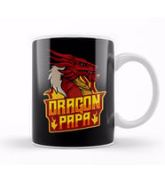 Awesome Dragon Papa Fearsome Dragon Fantasy Dad Kupa Bardak Porselen