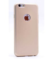 Apple iPhone 6 Plus Uyumlu Kılıf Zore Premier Silikon Kapak (Gold)