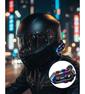 Ipx6 Su Geçirmez Intercom 1000M Bağlantı 1000Mah Batarya Rgb Işıklı
