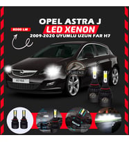 Opel Astra J 2009-2020 Uzun Far Uyumlu Şimşek Etkili Led Xenon Light Series H7