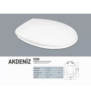 NKP AKDENİZ NORMAL KAPANAN  KLOZET KAPAĞI ( THERMOPLAST )
