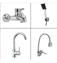 ARÇE Delta Spiralli Evye + Lavabo + Banyo Bataryası + Duş Takımı
