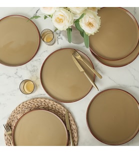 Keramika Vintage Stackable Servis Tabağı 27 Cm 6 Adet 21979