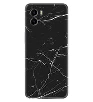 Vivo Y15S Y32 Y33S Y51 Y53S Kılıf Desemli Silikon Siyah Mermer 1299