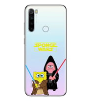Redmi Note 8 Uyumlu Sunger Bob Star Wars Desenli Şeffaf Telefon Kılıfı