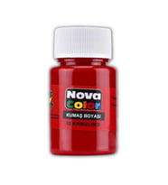 Kırmızı Kumaş Boyası Tişört Çanta Tekstil Boyası 30 ml 1 Adet Nova Color Kumaş Boyası Kırmızı 1 Adet