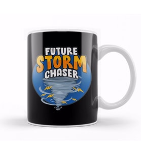 Funny Future Storm Chaser Tornado & Hurricane Pun Kupa Bardak Porselen