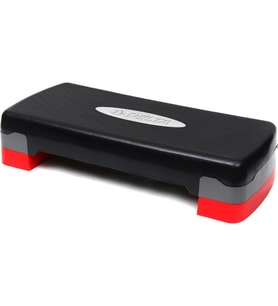 Delta Step Tahtası - İki Kademeli Step & Fitness & Egzersiz Aleti (Siyah-Kırmızı)
