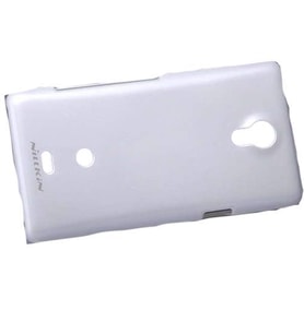 Nillkin Xperia T LT30p ile Uyumlu Parlak Sert Kauçuk Kılıf Beyaz