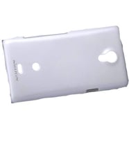 Nillkin Xperia T LT30p ile Uyumlu Parlak Sert Kauçuk Kılıf Beyaz