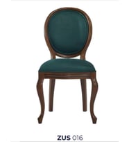 Sandalye 19753 Zus 2155 MADALYON Model Kayın Torna Aslan Ayak Kumlu Kumaş Elyapı (Ceviz)