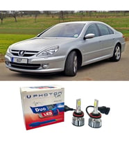 Peugeot 607 Led Xenon Kısa Far Ampulü H7 Duo Yeni Seri Beyaz