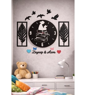 mrchediyesepeti Duvar Saatleri Kişiye Özel tasarım Şık ve Kaliteli no123
