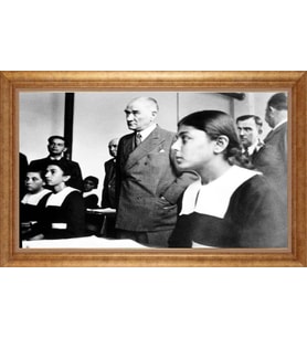 ALTIN ÇERÇEVELİ PASPARTULU TABLO CR205