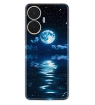 Realme C55 Kılıf Resimli Desenli Baskılı Silikon Night Moon 1133