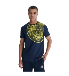 FENERBAHÇE ERKEK TRIBUN HALFTONE LOGOLU TSHIRT (Lacivert)