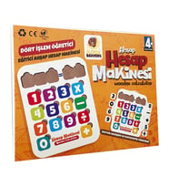 Hesap Makinesi Puzzle - Dört İşlem Yapboz - Ahşap - Eğitici Oyuncak - 4 Yaş ve Üzeri Eğitime Yardımcı Oyuncak (Çok Renkli)