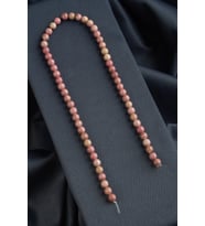Rodonit Doğal Taş Parlak Pembe Küre Kesim 6mm Dizi [AA]