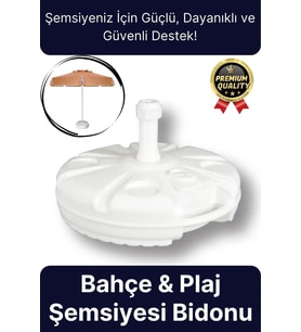 Yeni Seri Pratik Uzun Ömürlü Büyük Boy Dayanıklı Plastik 49x9 cm Plaj Kamp Bahçe Şemsiyesi Bidonu