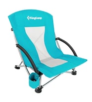 KingCamp Lilac Beach Chair Plaj ve Dinlenme Sandalyesi Cyan (Fuşya)